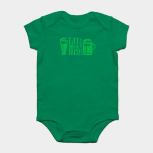 Eat Drink and Be Irish St. Patrick's Day T-Shirt Baby Bodysuit